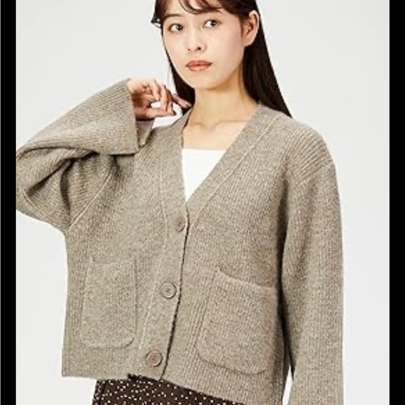Cozy Knit Cardigan in Taupe - Picture 1 of 9